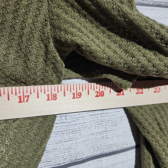 Elodie Waffle Knit Crop Top, Size XL - Picture 6 of 7